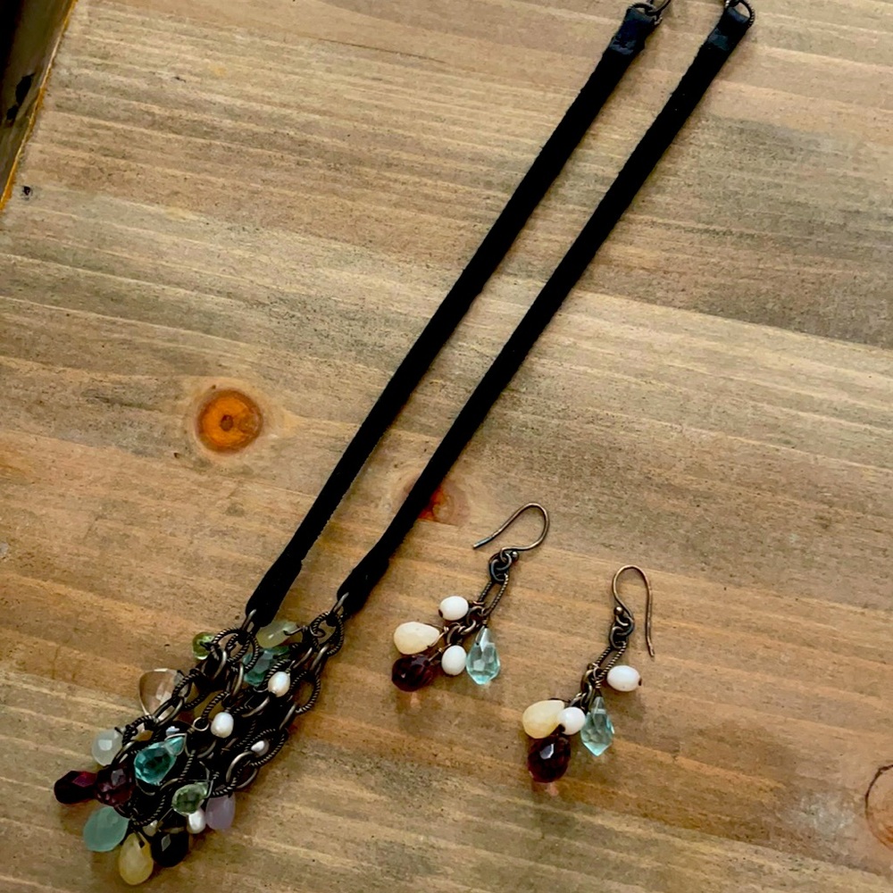 Vintage earring and necklace set